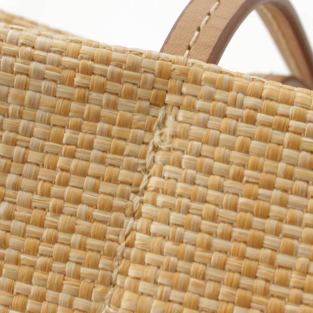 Prada Raffia Shopper Bag Resort Limited Edition Logo Beige Tan - Picture 9 of 10